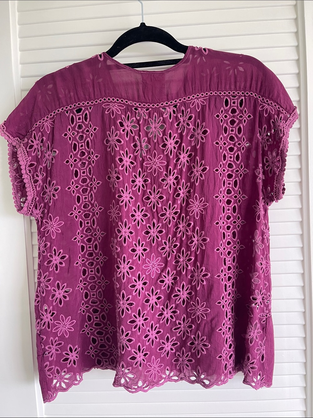 Johnny Was Raspberry Pink Embroidered Tunic - Picture 4 of 6